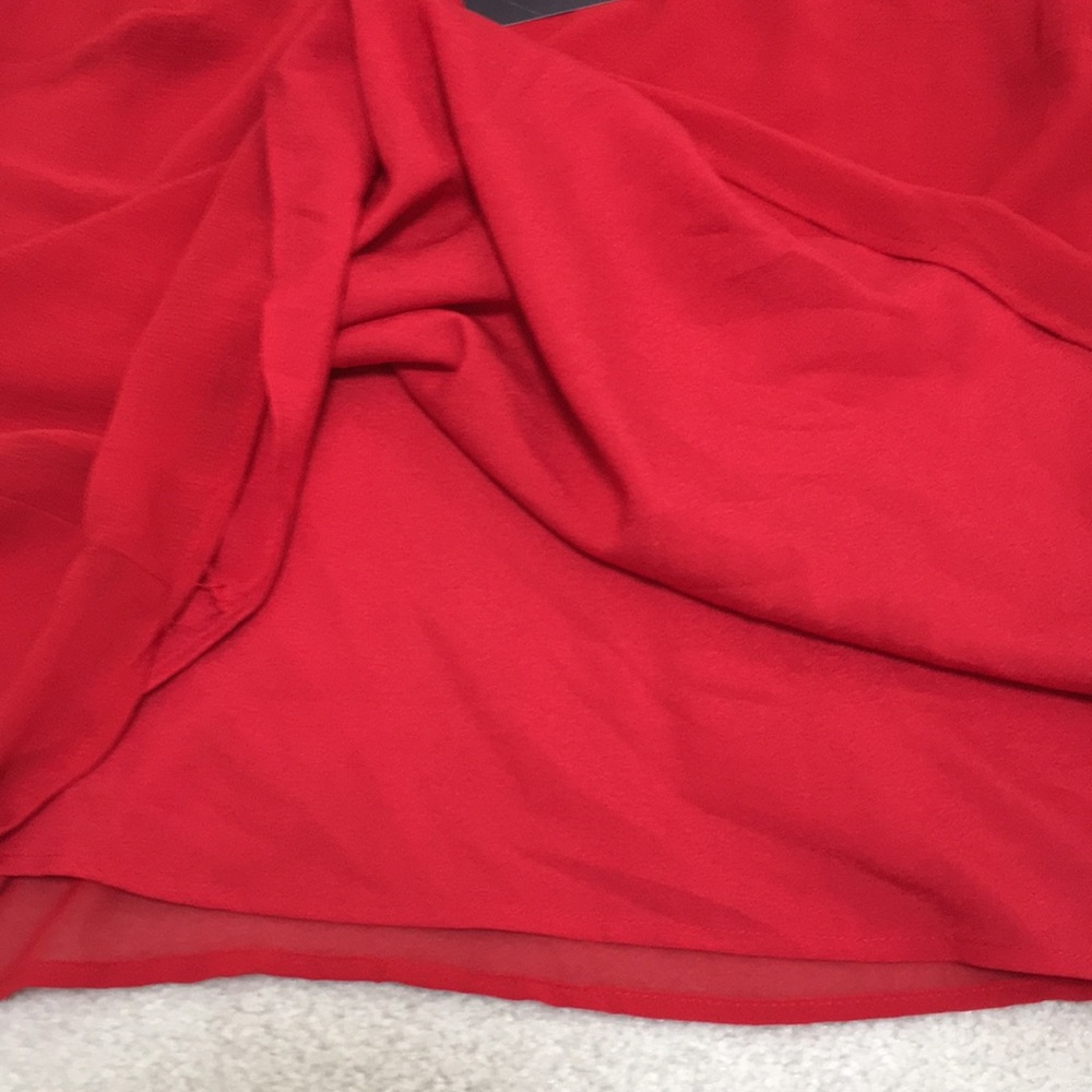 NWT Ava & Viv Red Velvet Top - Picture 7 of 10